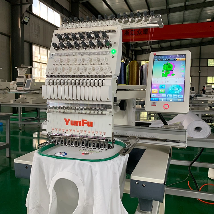 Suuri kirjonta-alue litteä kirjontakone